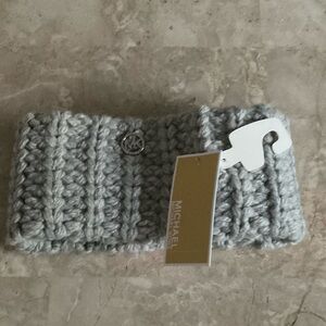 Michael Kors Silver Knit Headband